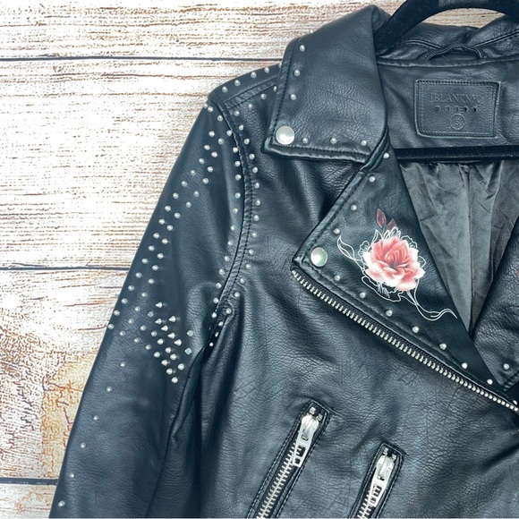 Blank NYC Faux Leather Rose Studded Jacket - Picture 7 of 14
